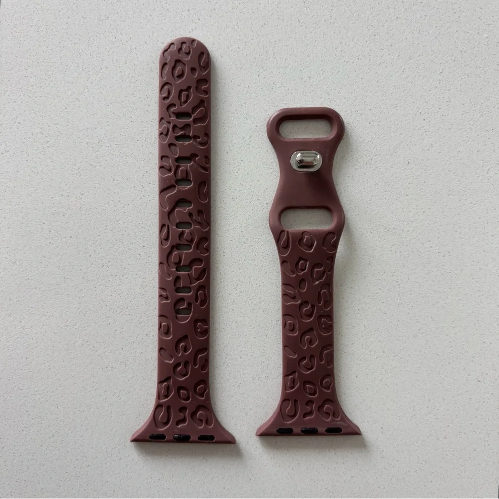 38/40/41 MM mauve brown Apple Watch silicone band
